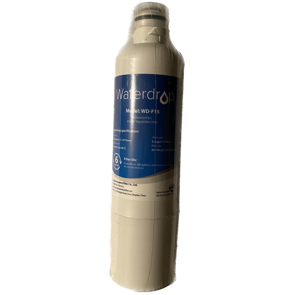 Waterdrop Refrigerator Water Filter Model WD-F15 for Bosch BORPLFTR50